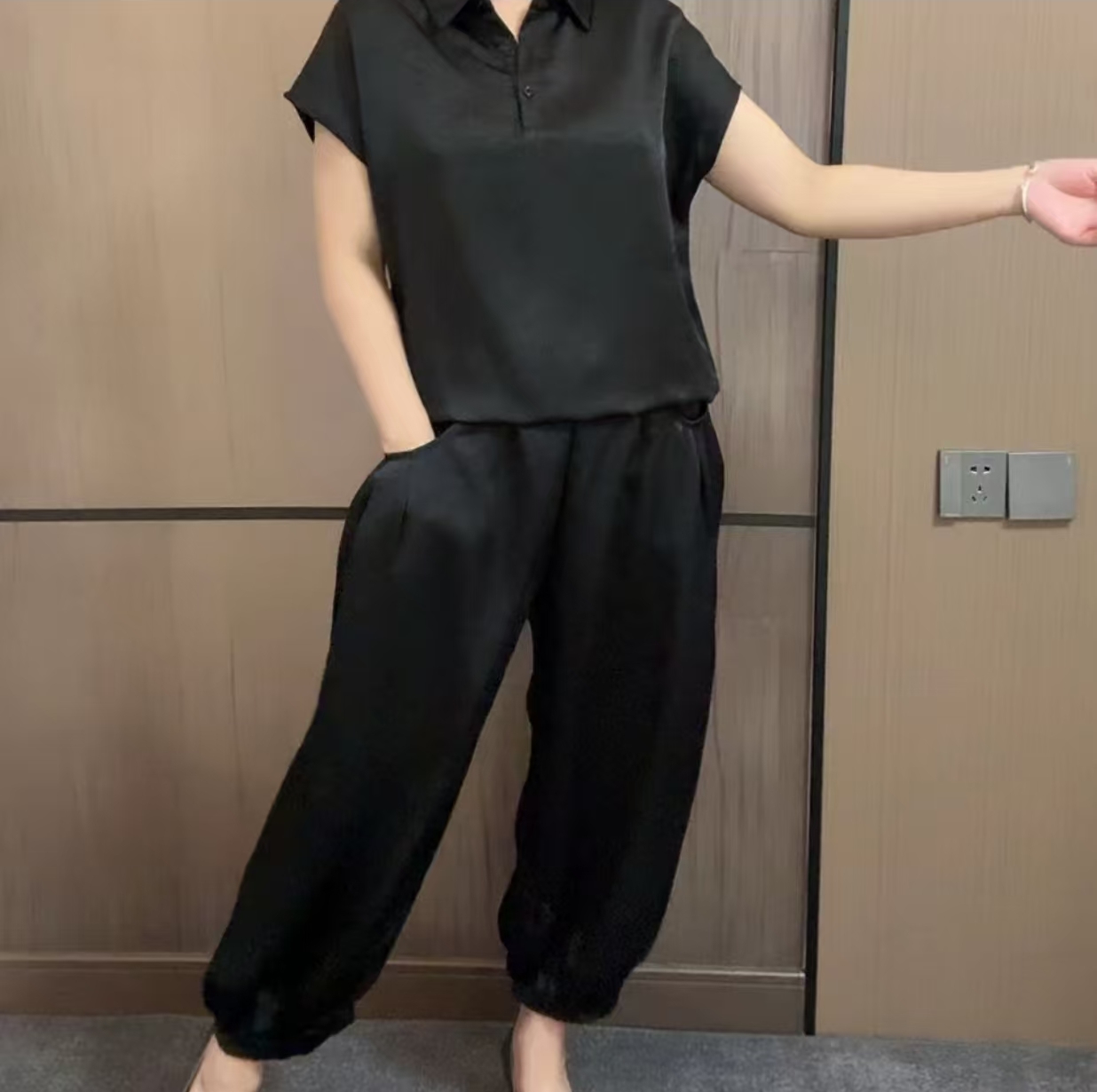 极简风中性风时尚套装气质休闲显瘦宽松机能风英伦风