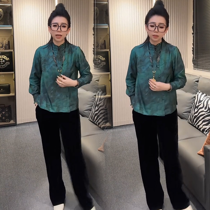 2025秋季新款时尚显瘦气质网红高档套装女高级百搭宽松大码两件套