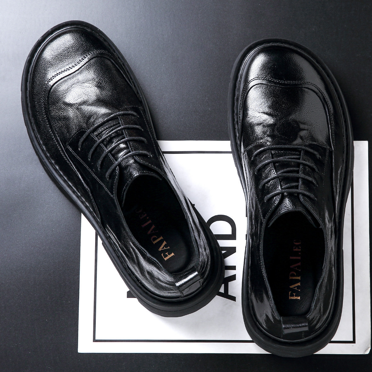 2025新款男款系带黑色皮鞋英伦风男鞋高级感德比鞋潮流百搭真皮