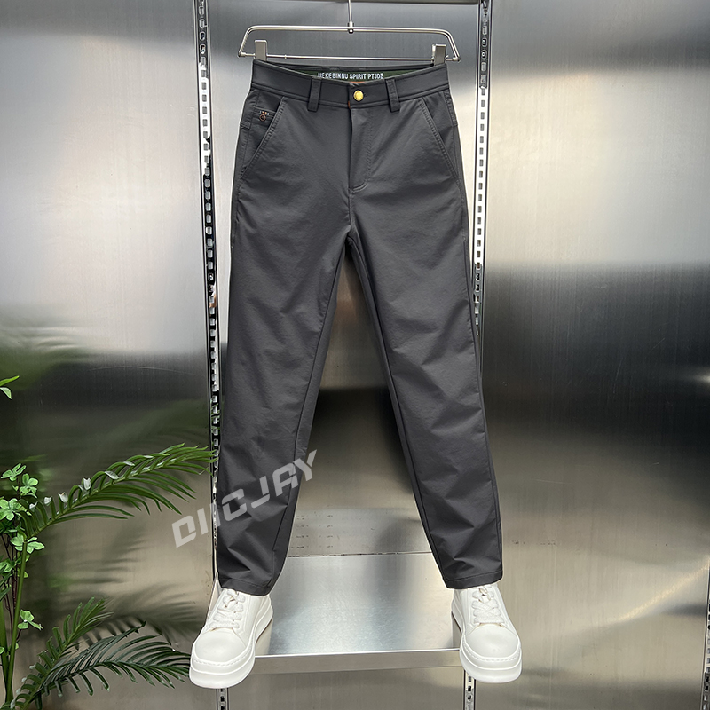 【高端】轻商务男士休闲裤秋季新品高端时尚潮流小直筒百搭长裤子潮