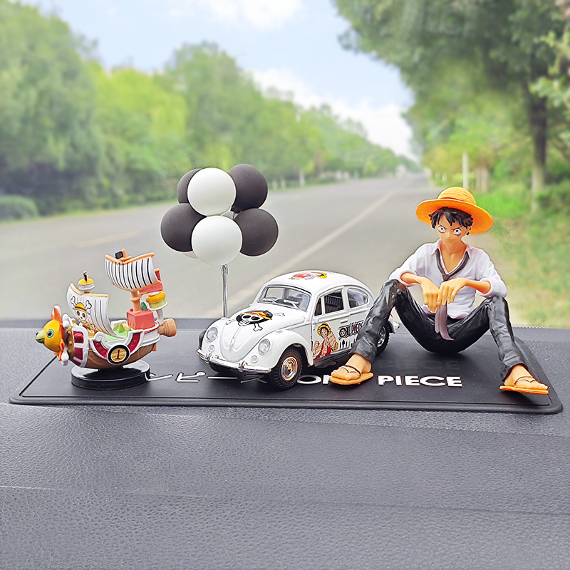 海贼王汽车摆件卡通可爱路飞车载车内中控台装饰品高级感男士手办