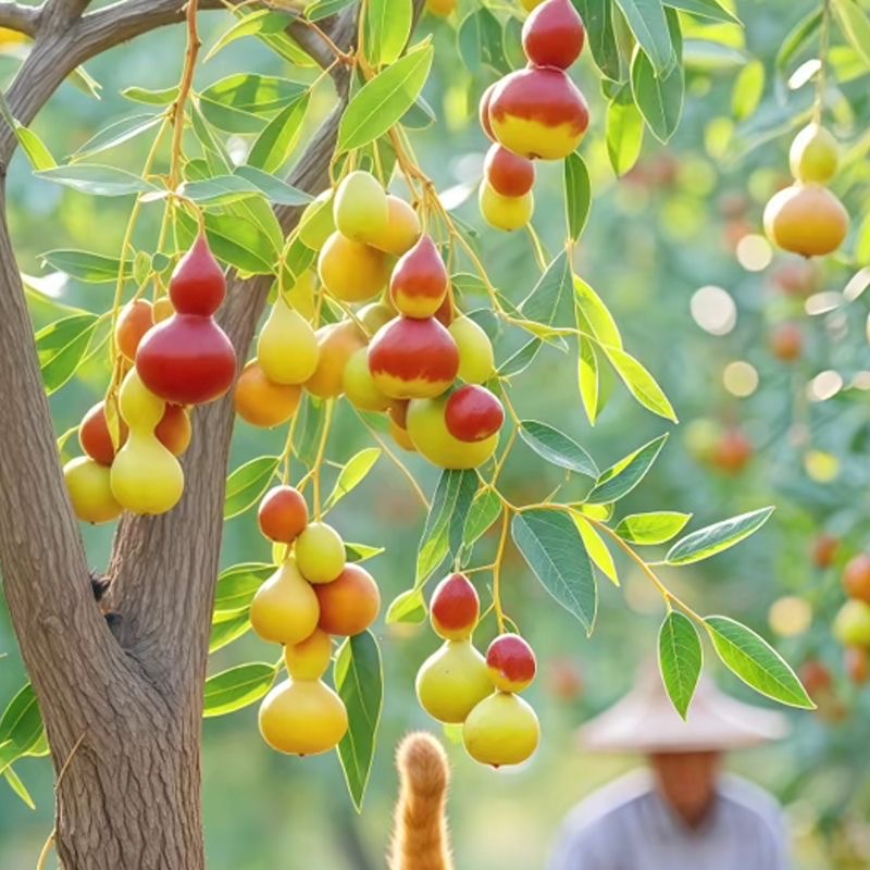 新品种葫芦枣树活苗适应南北方地栽盆栽耐寒正宗特大果脆甜高产量