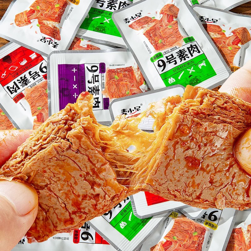 麦小呆手撕9号素肉大豆蛋白豆干辣条零食小吃休闲食品好吃排行榜