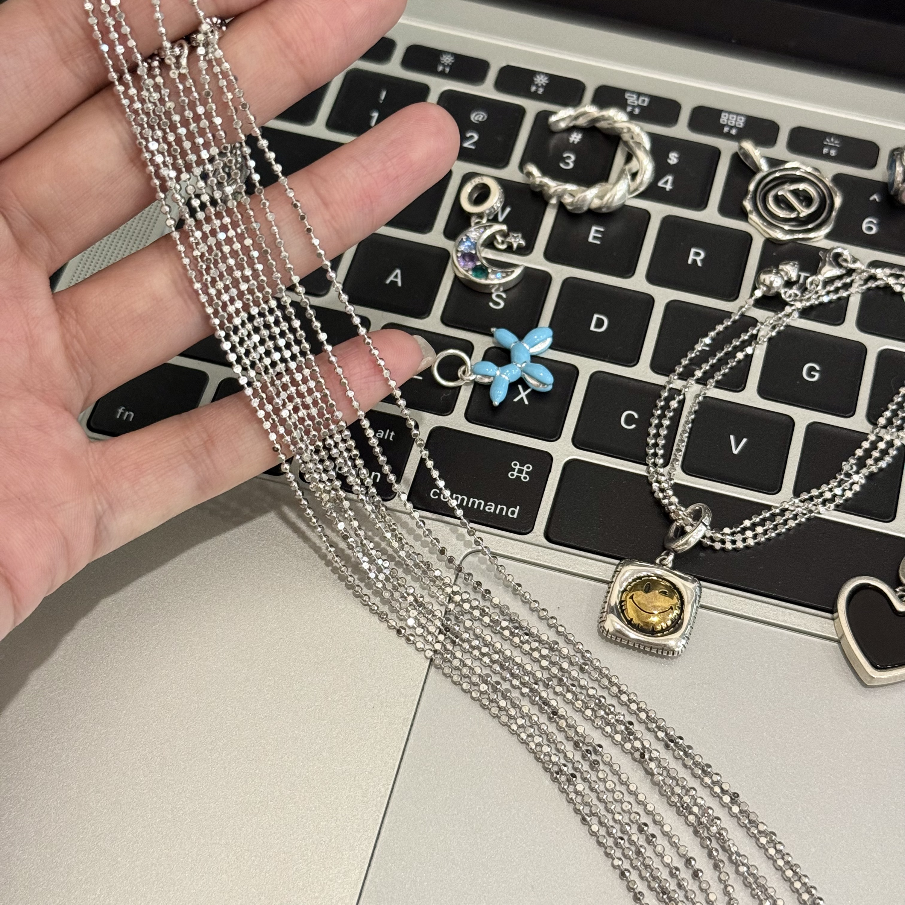 链子925银 【闪珠万能链】素链项链短款小众轻奢简约气质日韩时尚