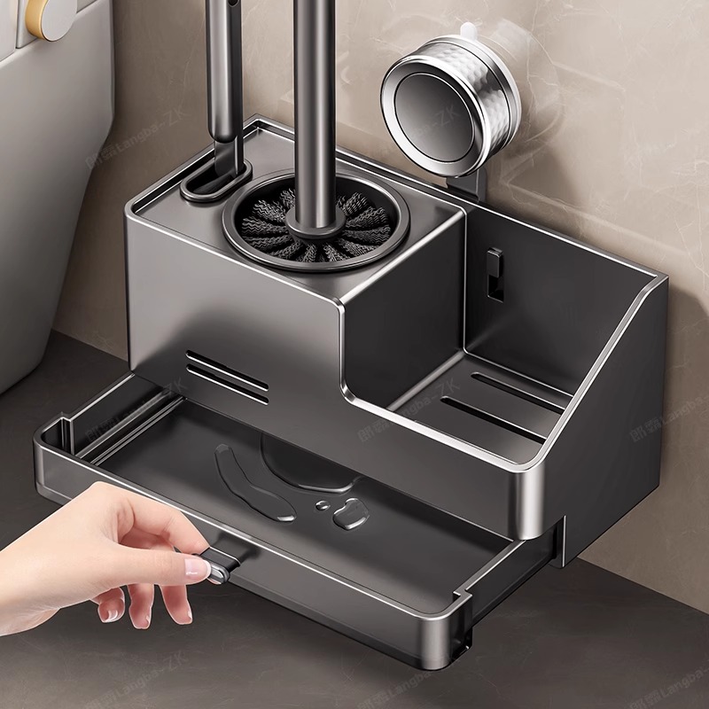 吸盘马桶刷家用无死角壁挂式厕所的刷子浴室卫生间坐便器清洗神器