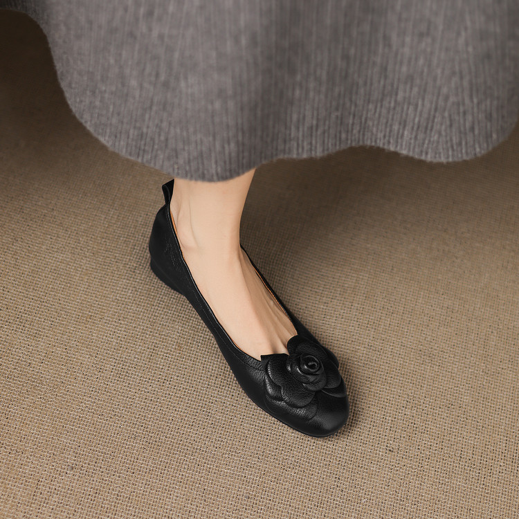 2.5cm 法式优雅气质百搭单鞋春秋韩版简约风舒适软底时尚浅口单鞋