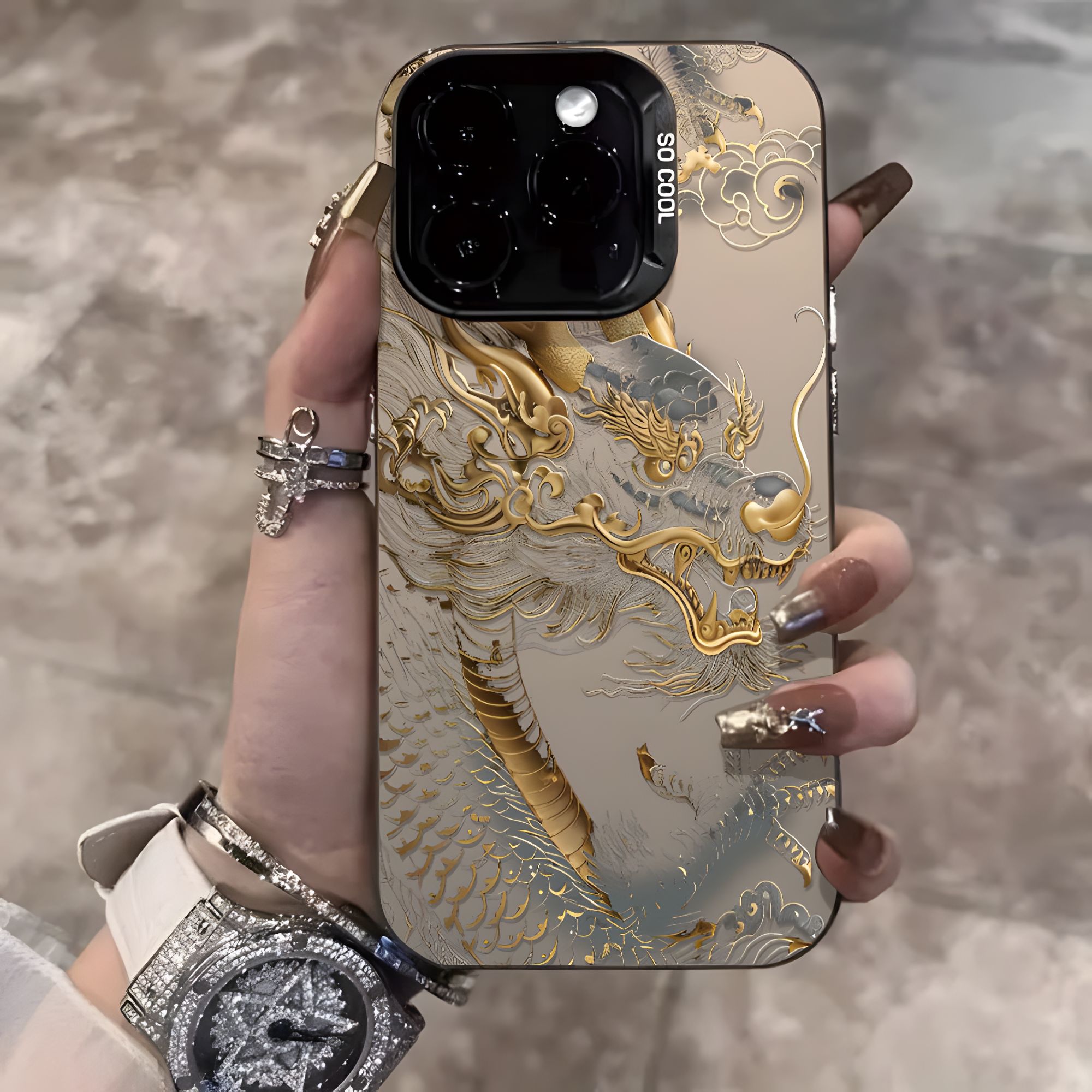 中国龙适用于创意新年苹果16华为oppo小米15一加iqoo13手机防摔壳