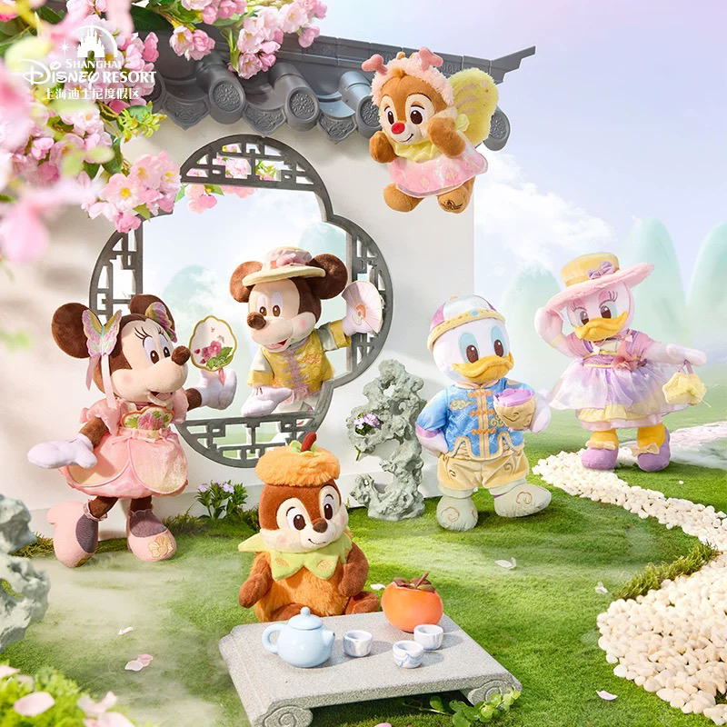 现货 米奇游园记系列唐老鸭米妮黛丝奇奇蒂蒂玩偶公仔 正品代购