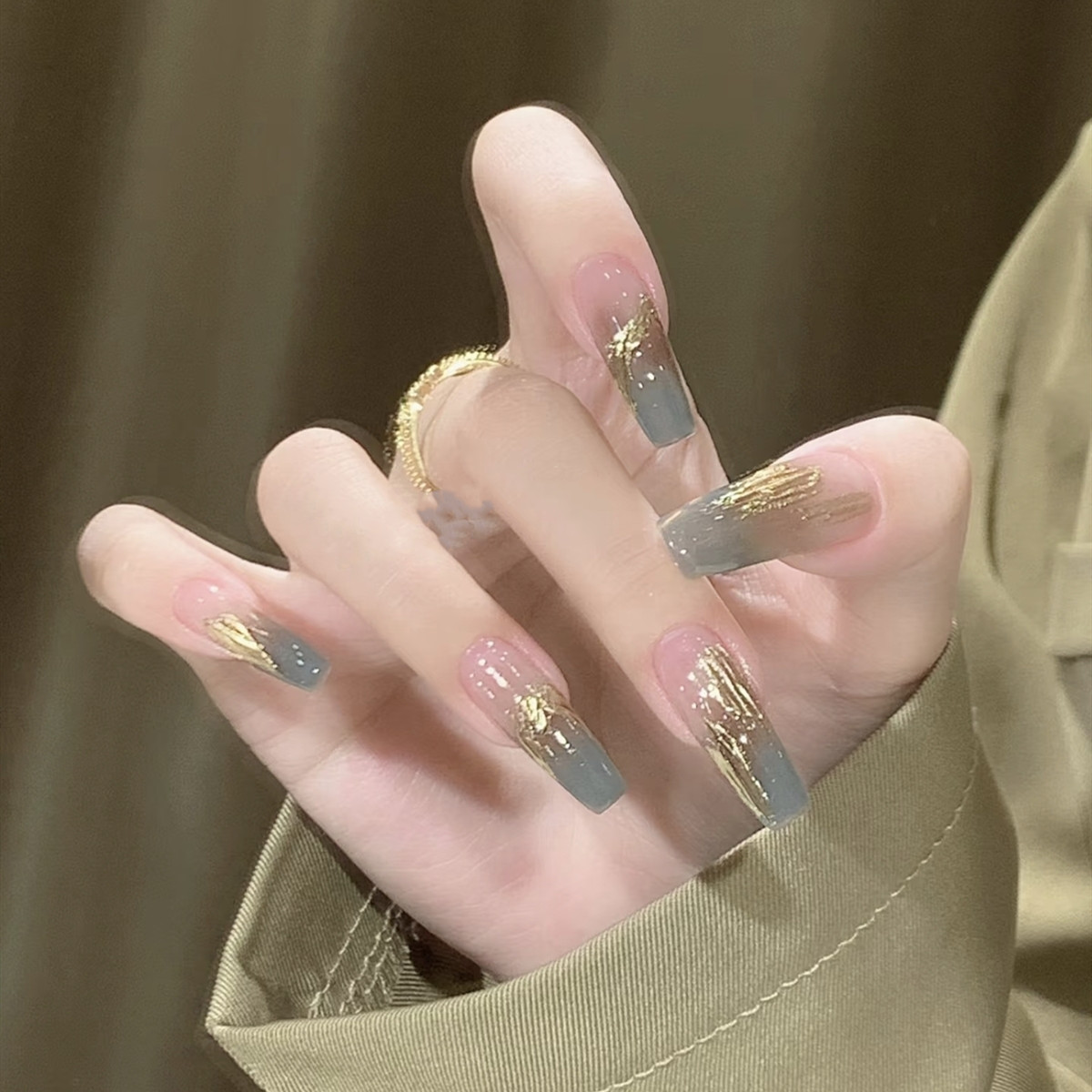 美甲穿戴甲短中长款穿戴美甲手工夏日穿戴甲2025新款高级感甲片