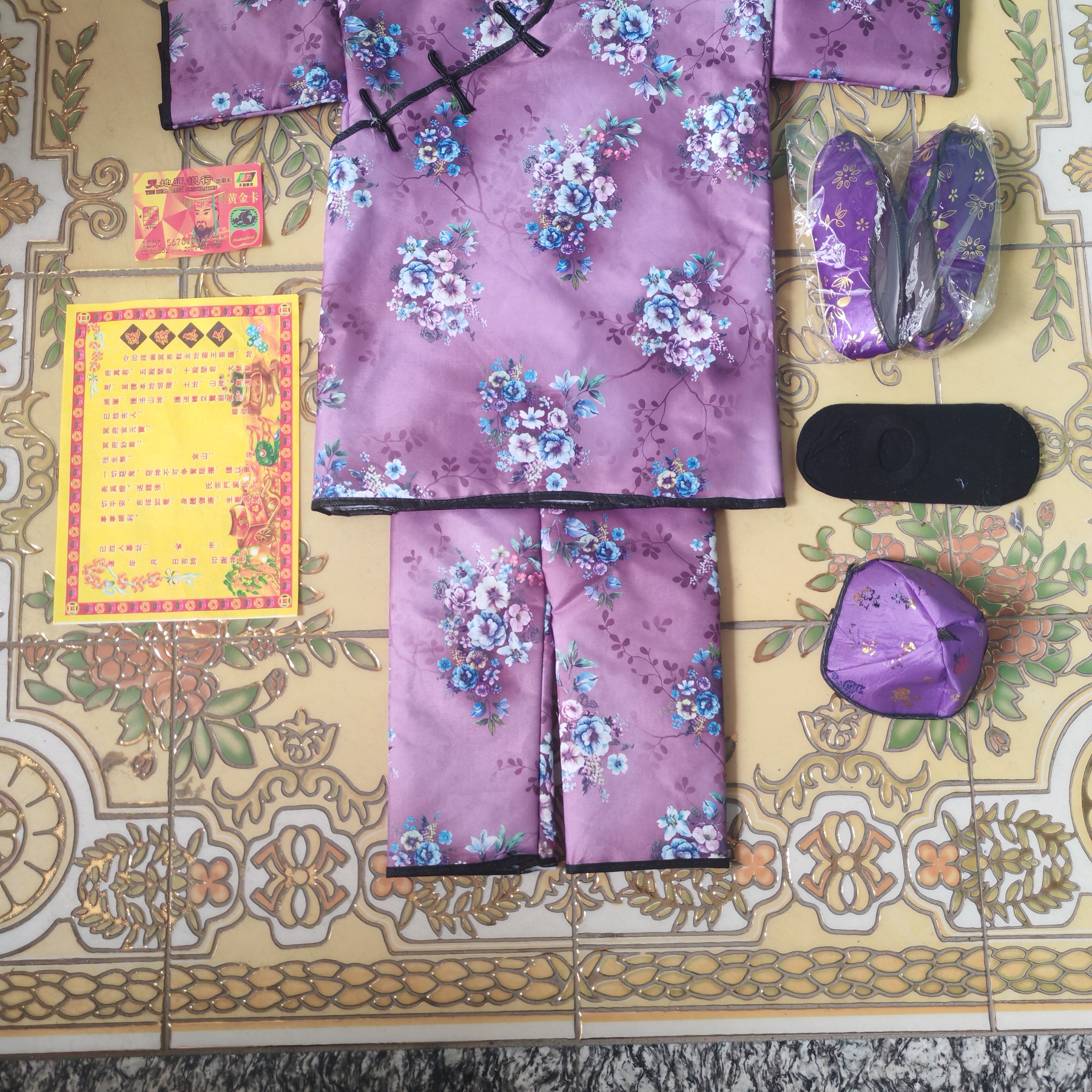 男女高档加棉布寒衣全套四季布寒衣套装布加棉衣布锡纸金元宝