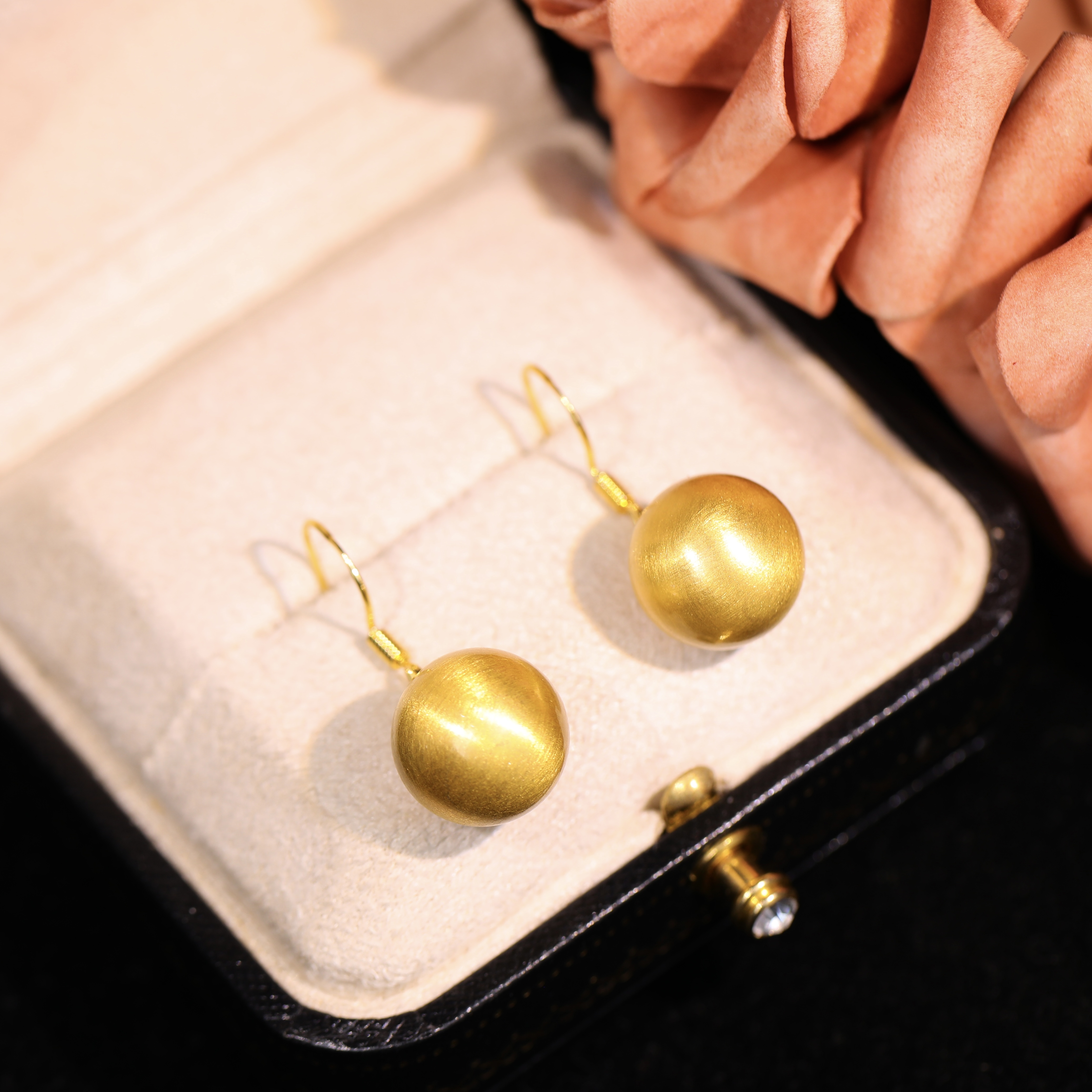 铜合金耳饰 【金絮】轻奢时尚气质百搭高级小众设计感耳饰RH1030