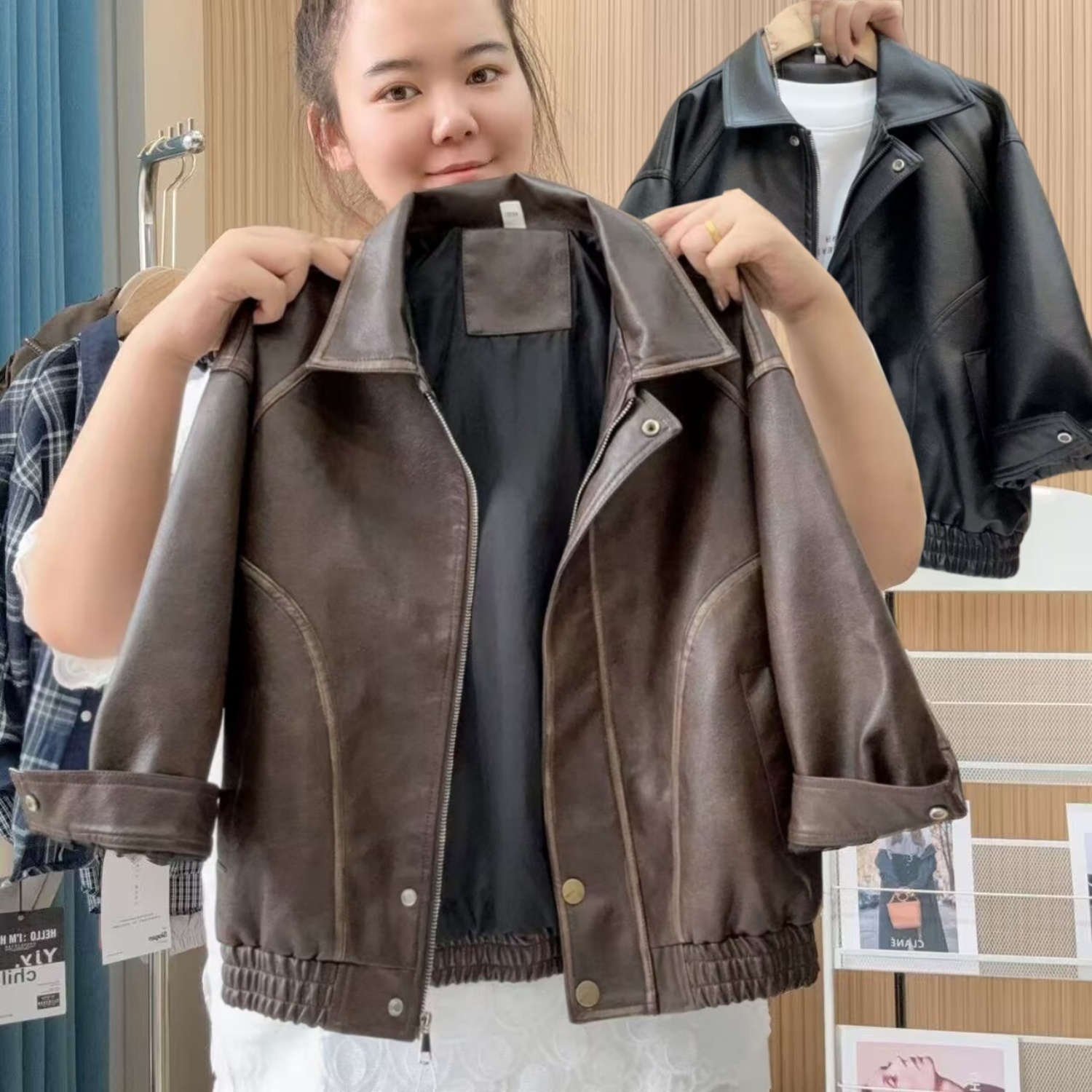 男童皮衣春秋款儿童外套2025新款中大童休闲夹克上衣帅气时尚潮流