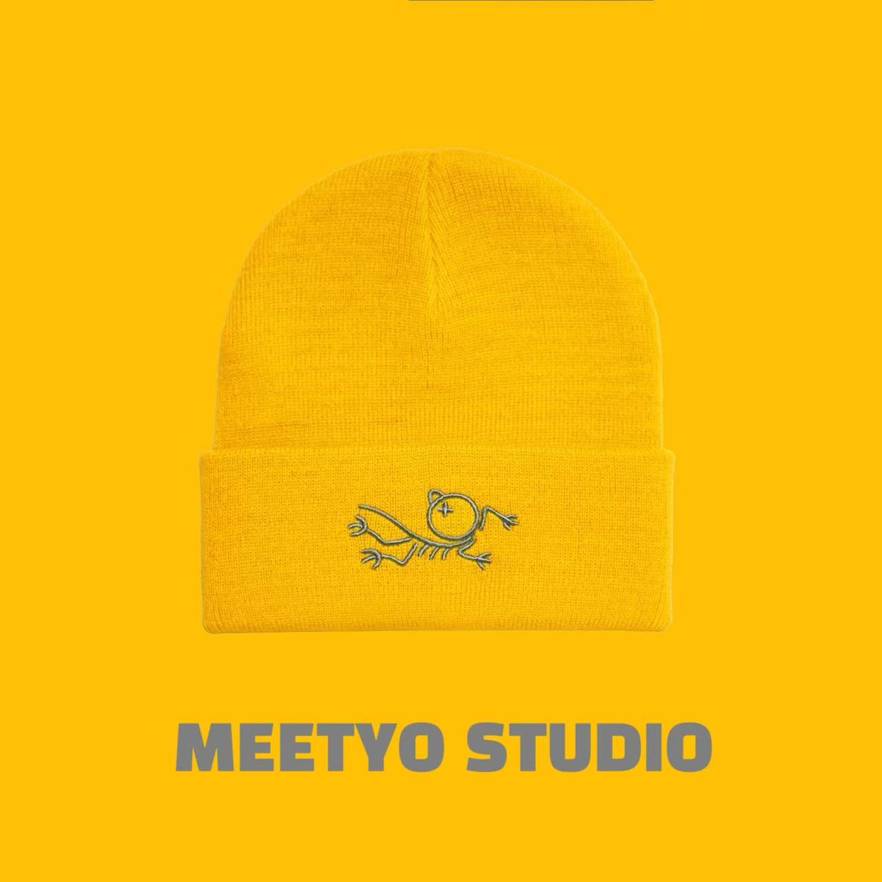 多巴胺小鸡冷帽川西户外登山情侣滑雪徒步美式运动保暖护耳针织帽