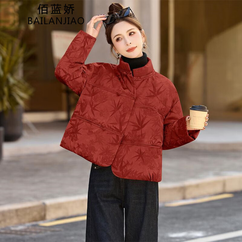 新中式国风羽绒服女短款2025冬季新款高端时尚洋气小个子唐装外套