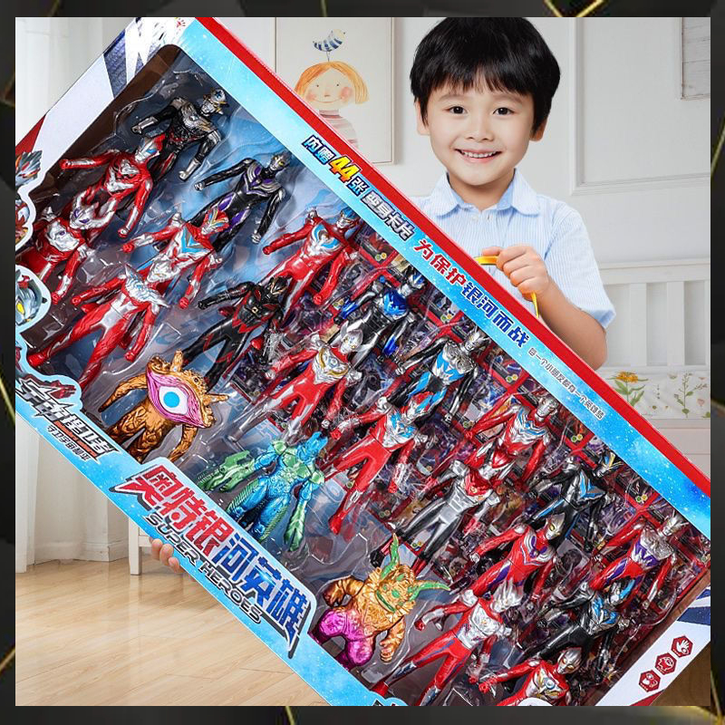 迦奥特曼和赛罗奥特曼打怪兽玩具奥特之王奥特曼玩具奥特曼全套装