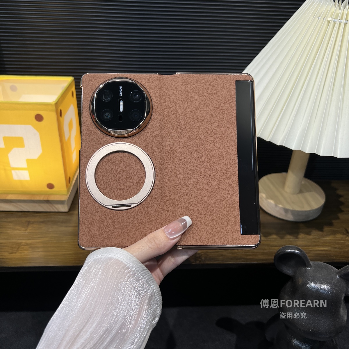 适用于华为matex6手机壳上下全包matex5真皮x3折叠屏x6保护套支架