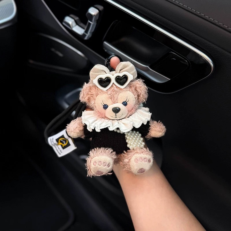 2025款雪莉玫汽车钥匙扣包包挂件毛绒玩偶电动车包挂装饰品女高级