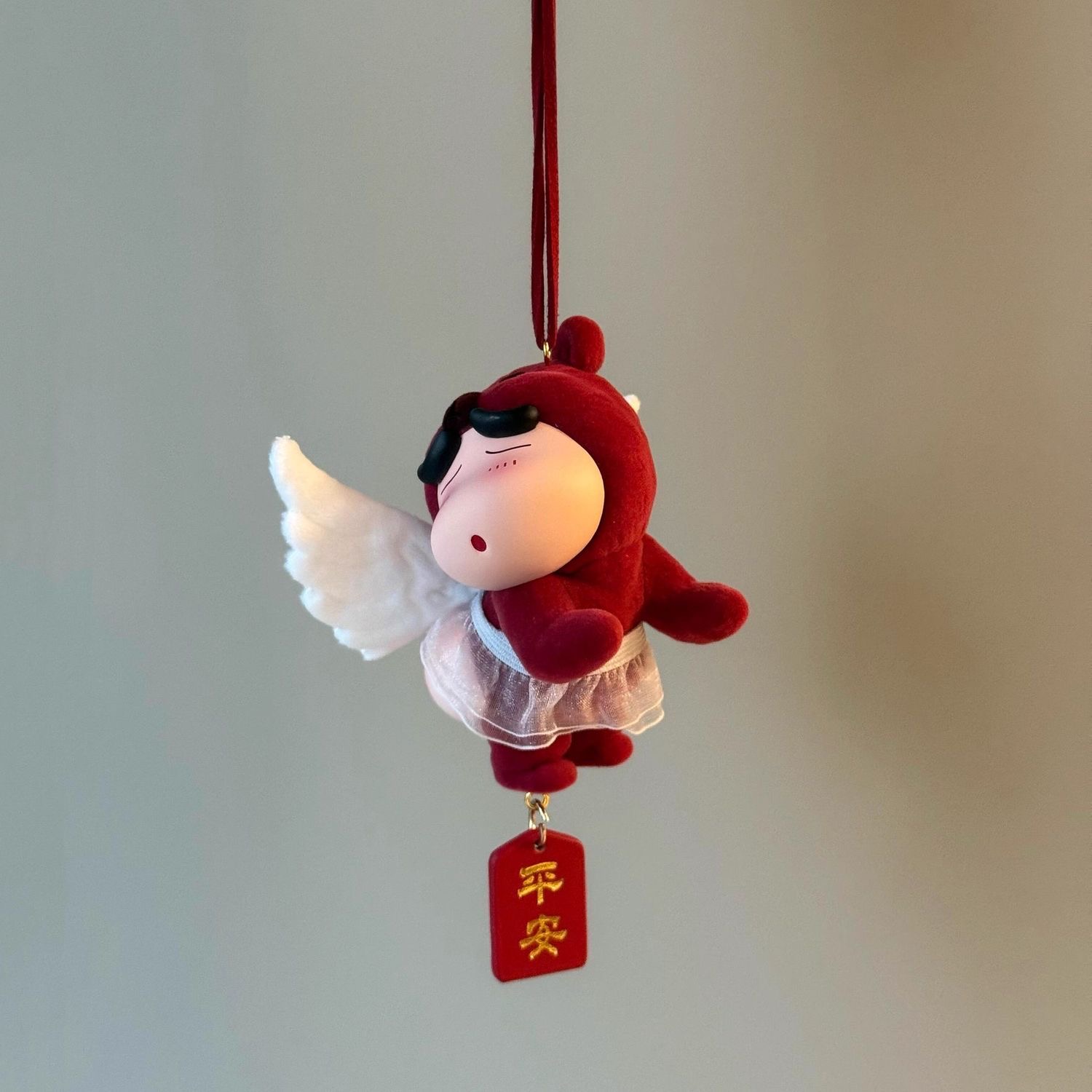 草莓天使屁屁熊车载挂件创意卡通汽车装饰品后视镜吊坠礼物送朋友