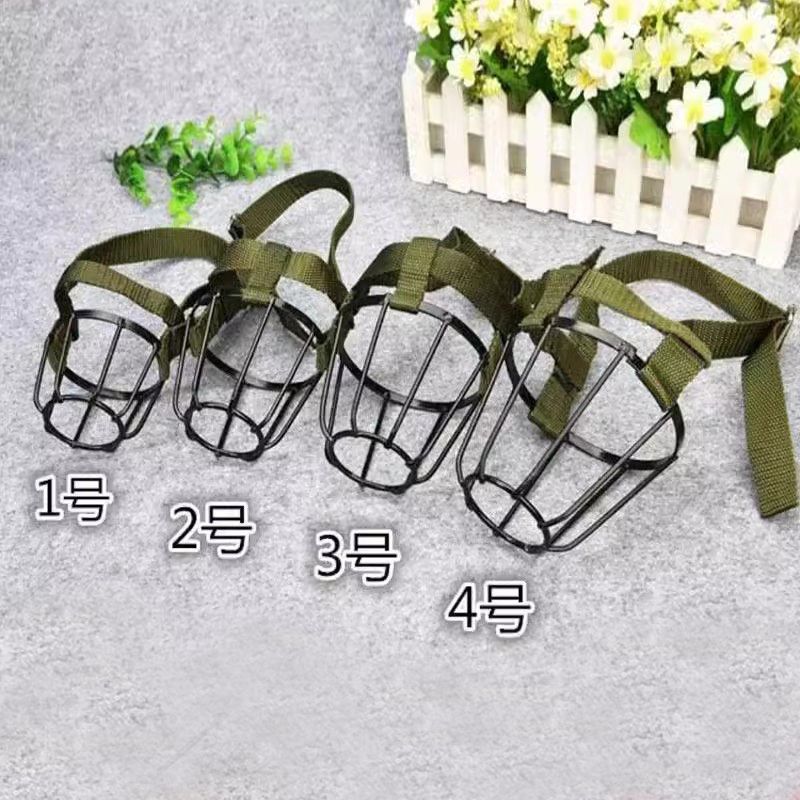 不锈钢狗嘴罩可饮水防狗咬金属透气防咬叫犬防咬狗狗狗嘴套狗嘴笼