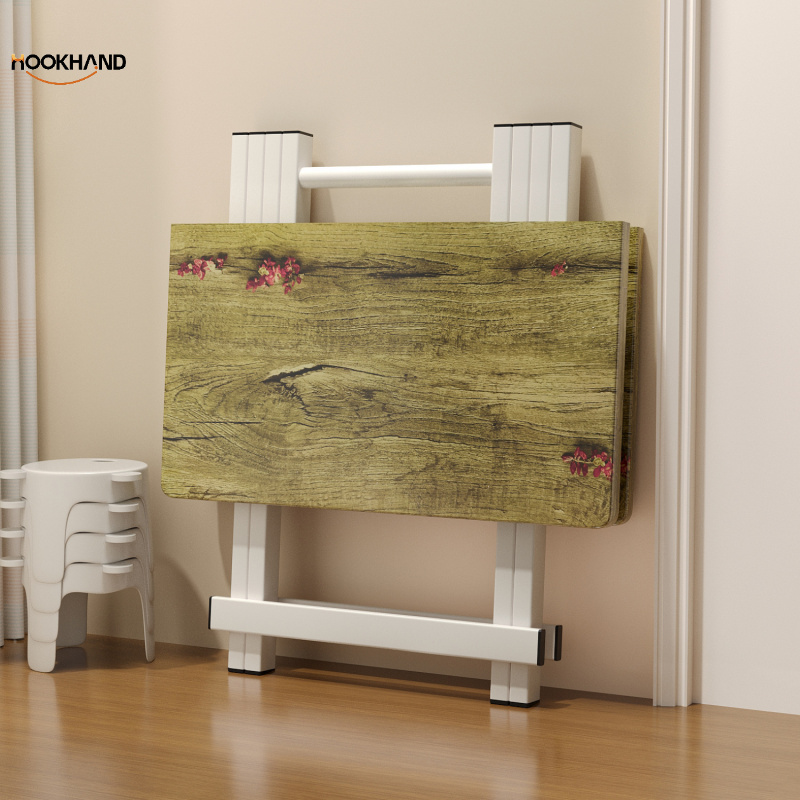 可折叠桌家用小户型简易餐桌便携式四方桌正方形吃饭桌子出租屋用