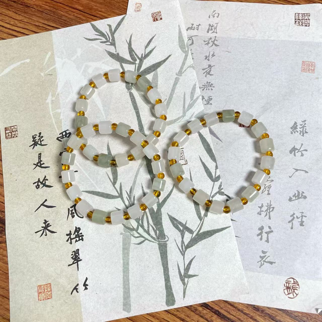 圈粉福利6天然天山翠手串小众百搭手串（多样性发货买一拍一）