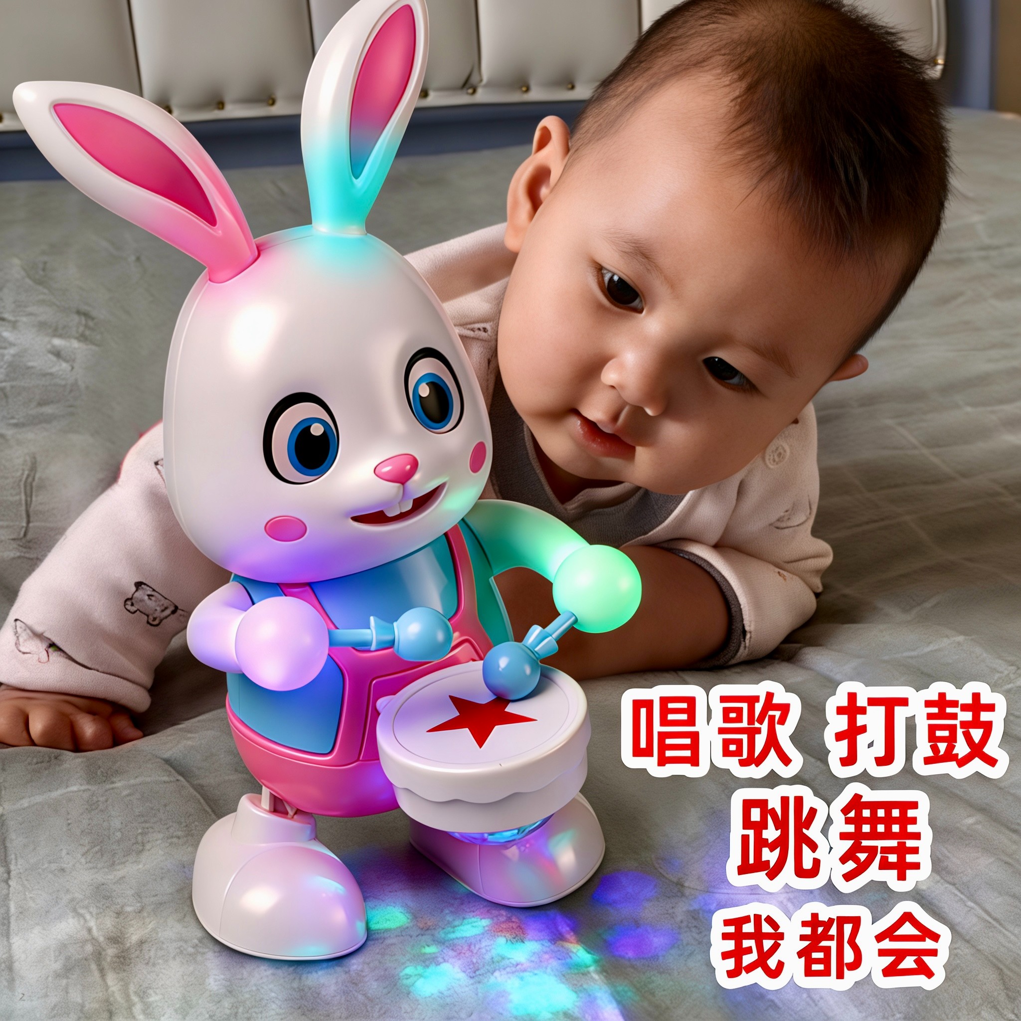 婴儿玩具0-1半一岁有声会动儿童早教益智8幼儿9宝宝6到12个月四五