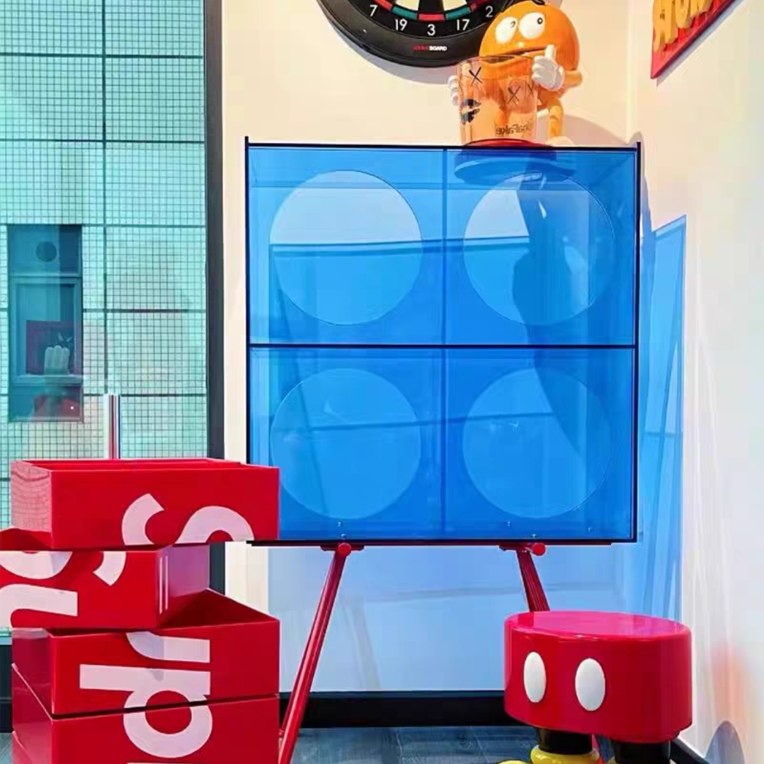 亚克力餐边柜现代简约客厅储物收纳柜网红创意手办多层靠墙餐边柜