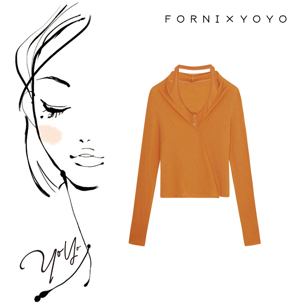 FORNI 吐司衫 美利奴羊毛挂脖吊带针织开衫套组