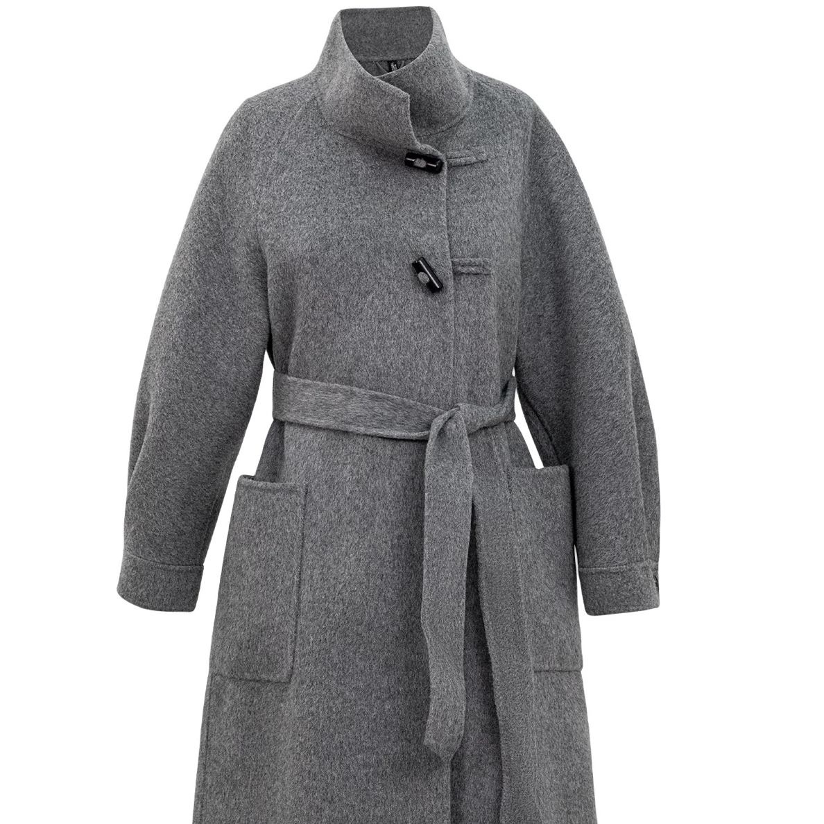 时尚百搭加厚保暖中长款双面女士冬季大衣外套