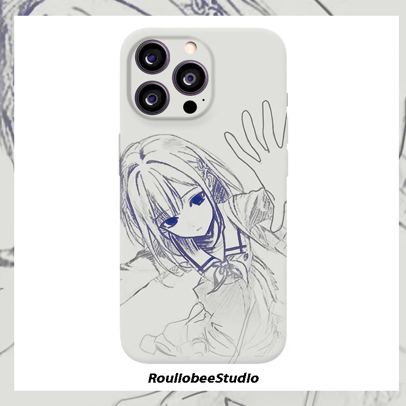 素描若叶睦适用苹果17/16promax菲林手机壳华为P70oppo小米15vivo