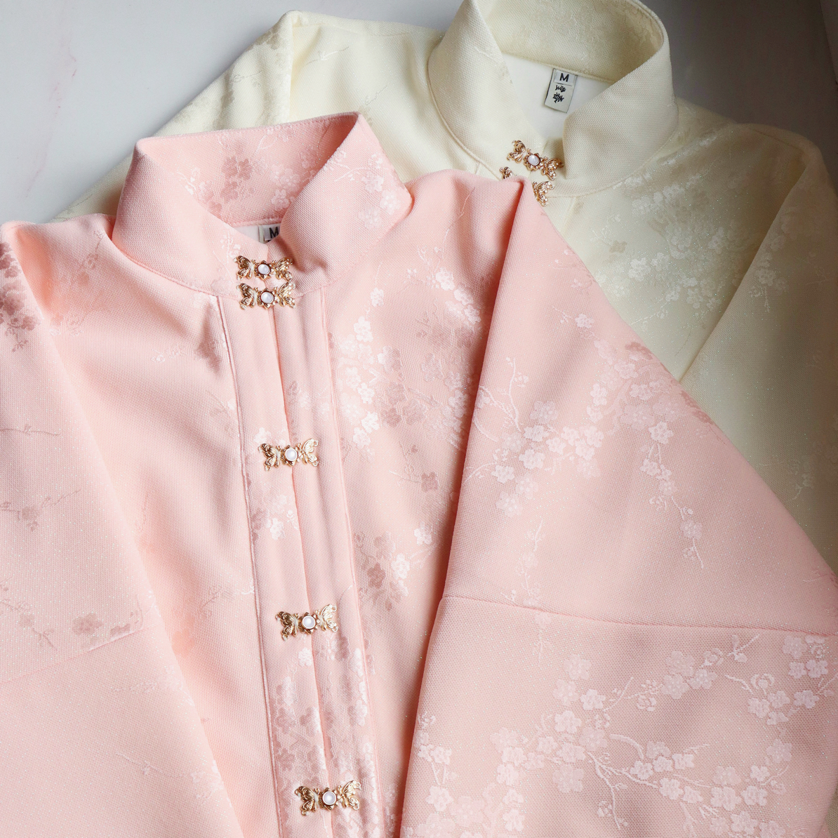 画堂春【寒梅】原创三层复合绒明制立领对襟弓袋袖比甲保暖汉服