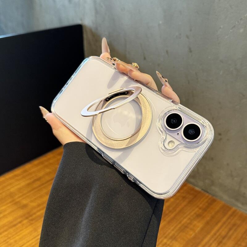 旋转磁吸支架适用于苹果手机壳iPhone17promax透明简约男女款高档