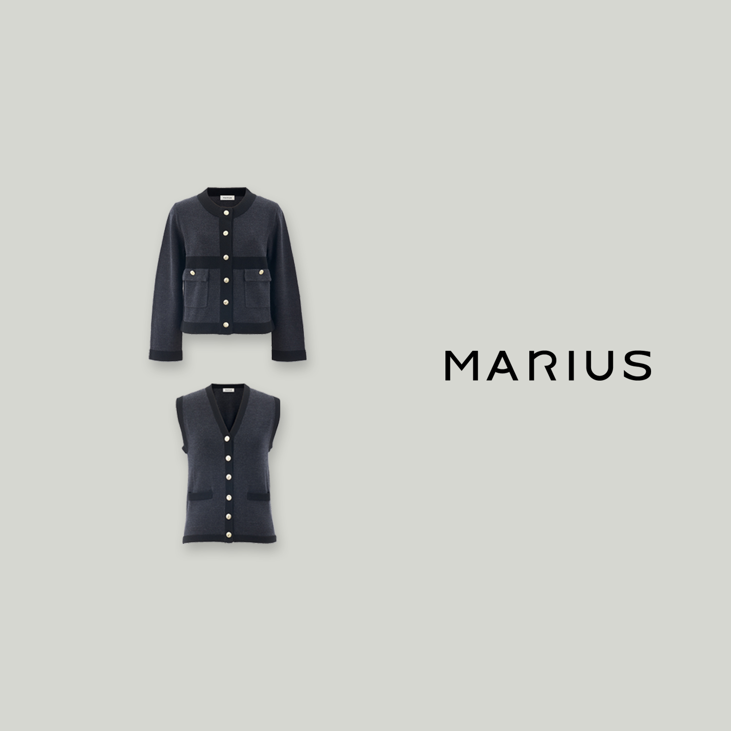 MARIUS“人人爱2.0”精选时尚十字香风开衫