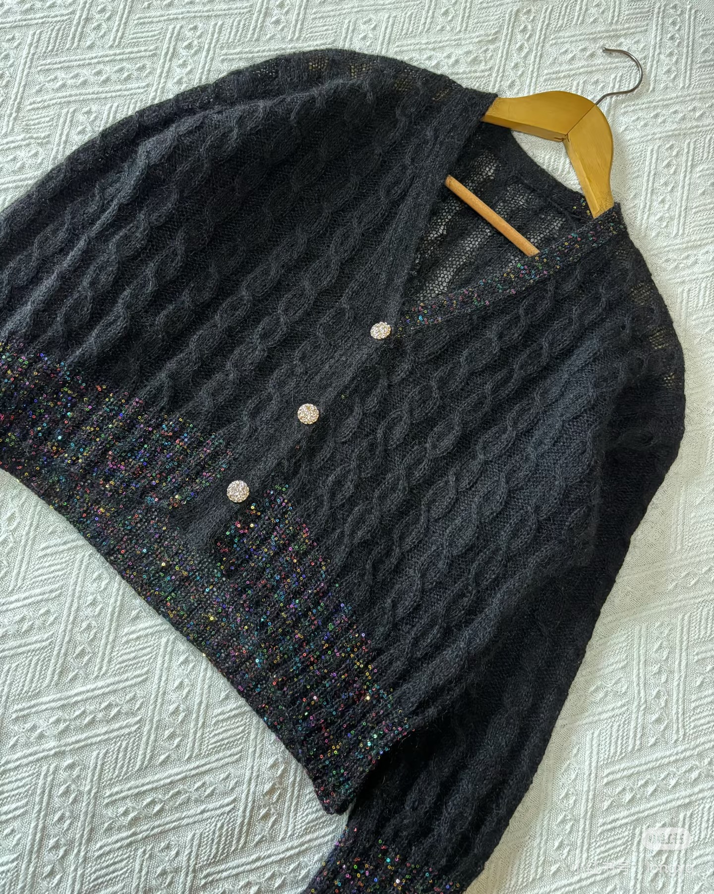 意大利进口亮片配线手工编织蓝河配线毛线针织