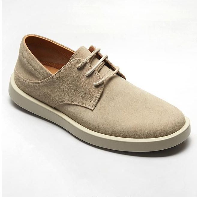 新中式轻便一脚登反绒渔夫男鞋板鞋正装皮鞋时尚百搭休闲双穿男鞋