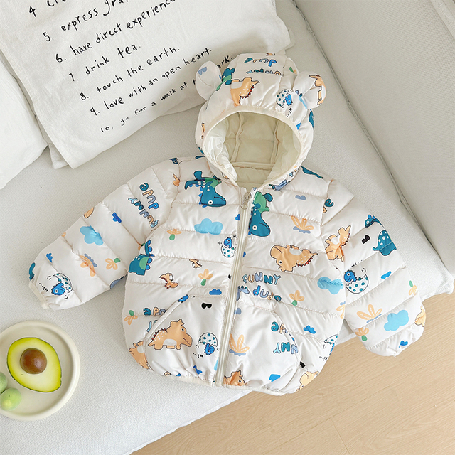 婴幼儿宝宝棉衣秋冬新款外套中小童儿童轻薄羽绒棉服女童男童棉袄