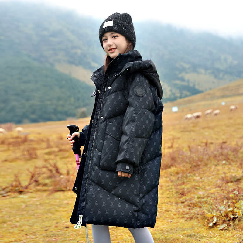 Tongtai/童泰【断码】女童羽绒丝服2025新款冬季儿童中长款过膝加