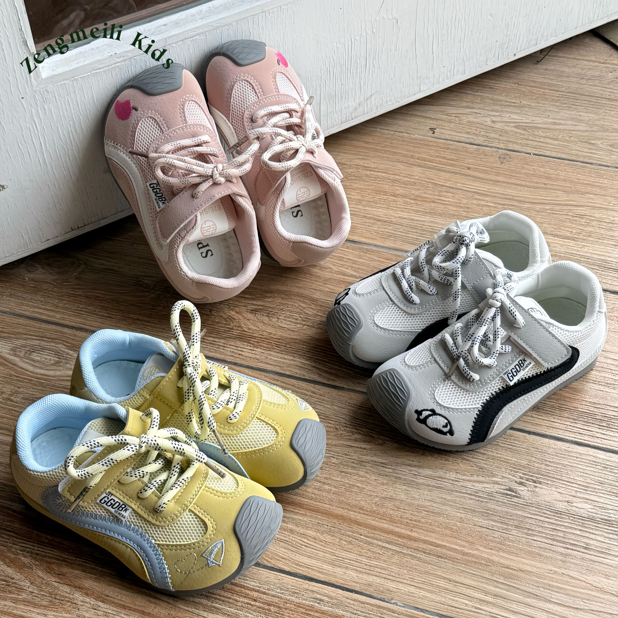 <耐脏好打理>  女童运动鞋秋季网面户外透气男女童阿甘鞋百搭板鞋