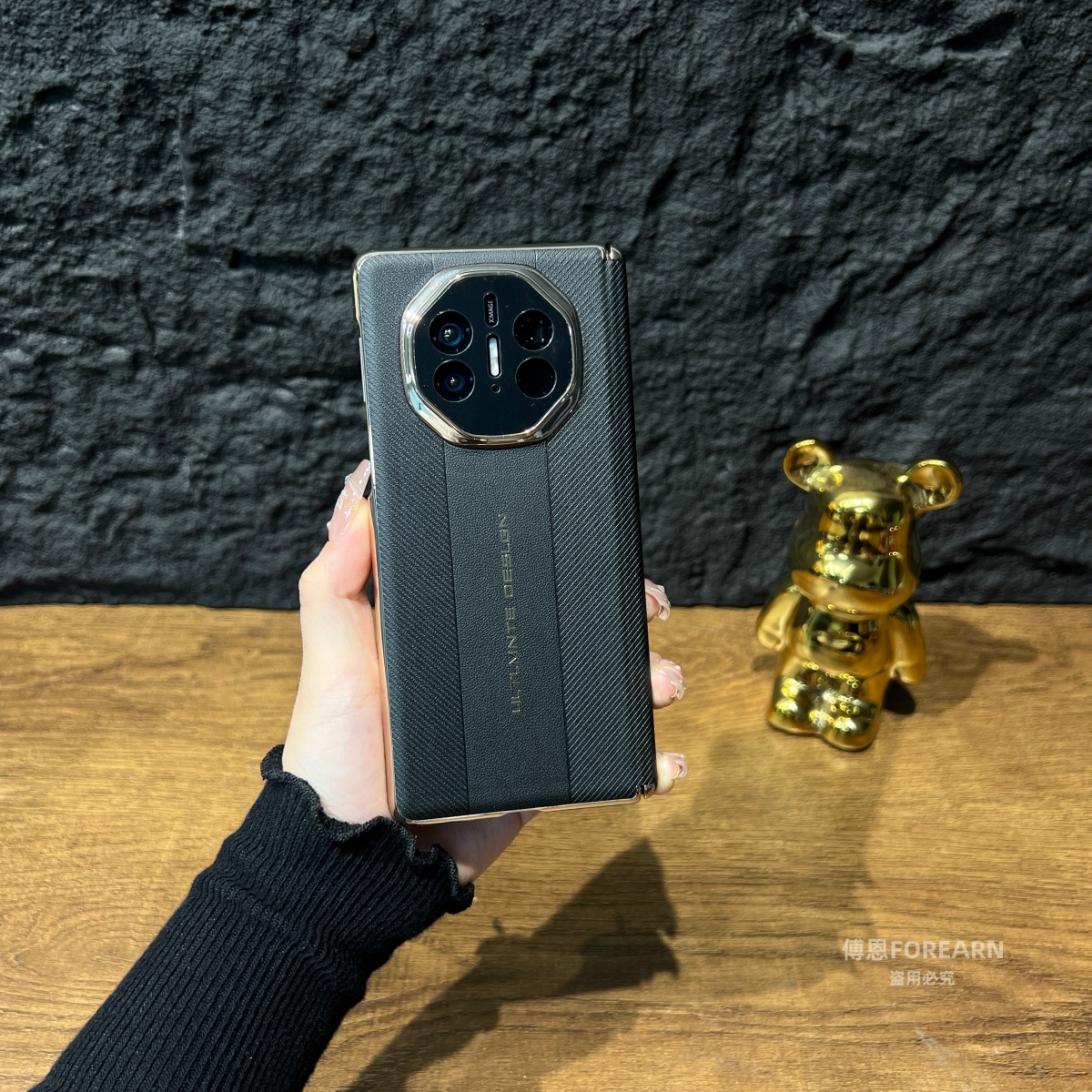 适用于华为matex5手机壳双中轴x5折叠屏matex3保护套ALT-AL10真皮