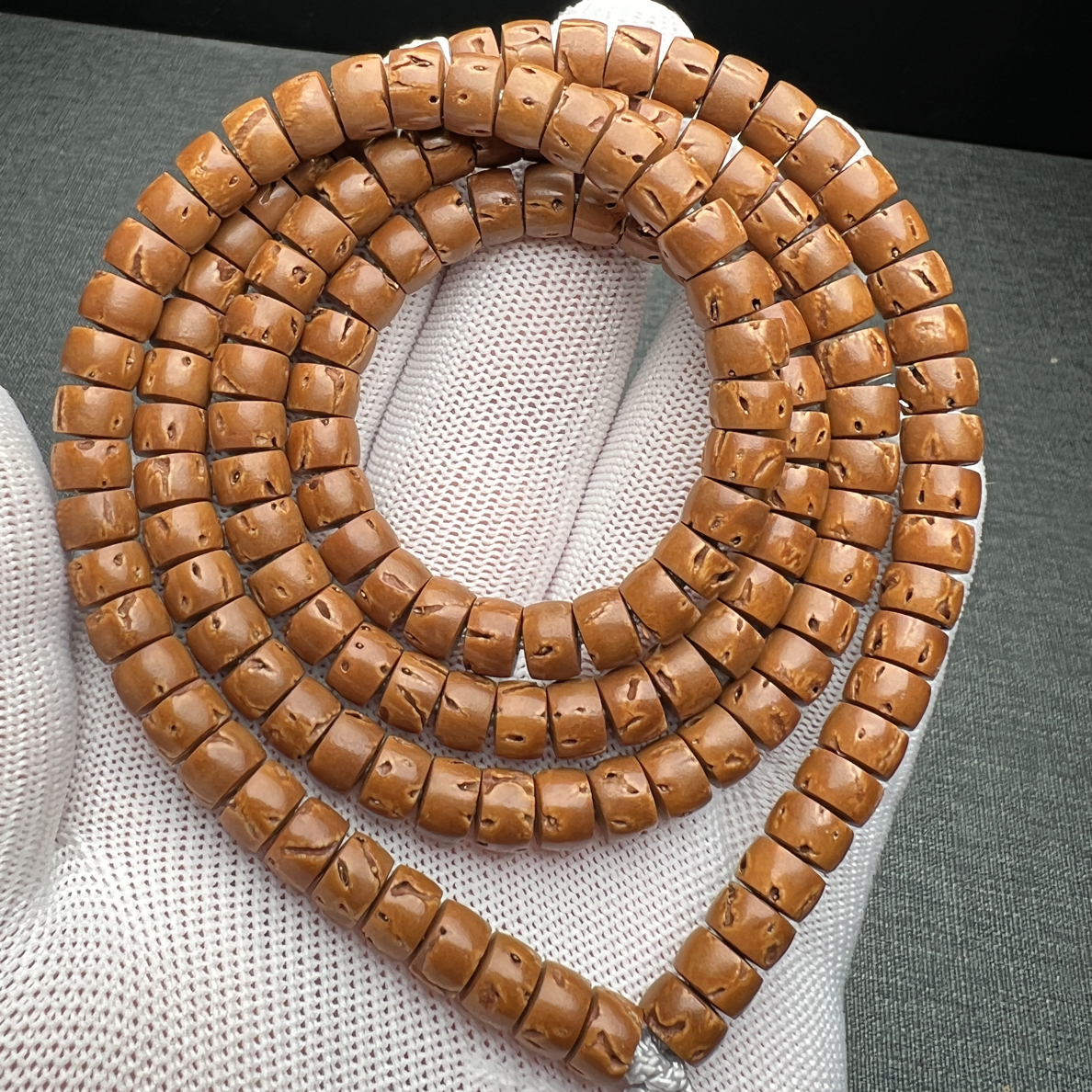 SSS级桃核实心核壁直切脖挂尺寸8