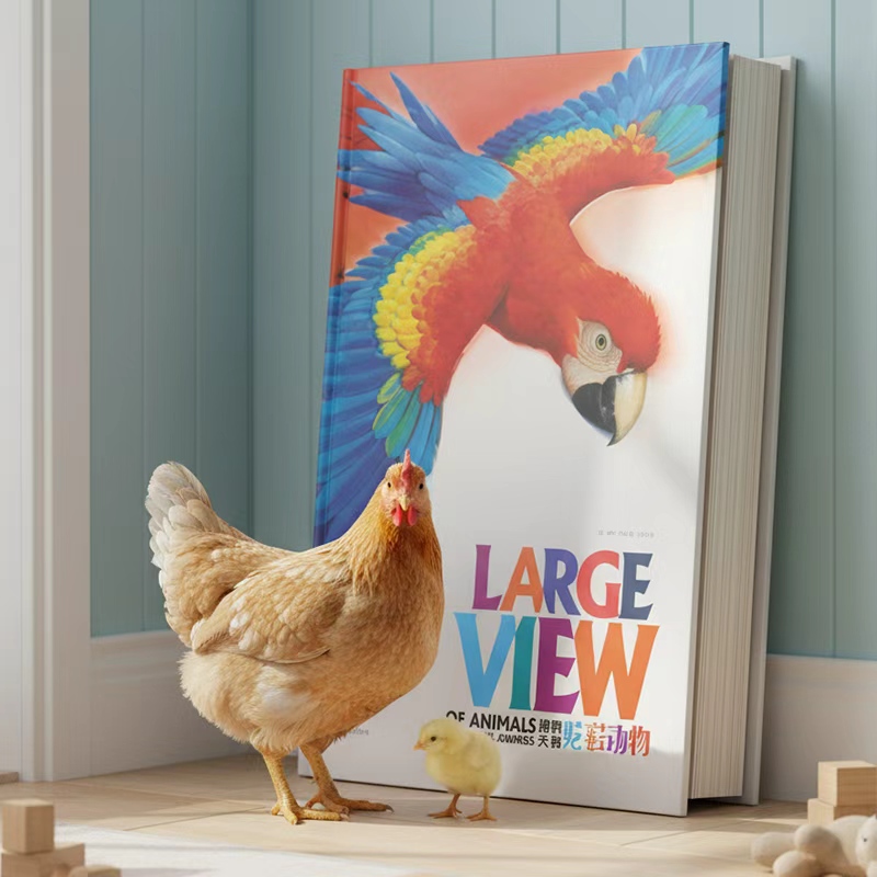 法国动物地板大书炫彩世界双十一正版儿童早教百科启蒙3岁看绘本