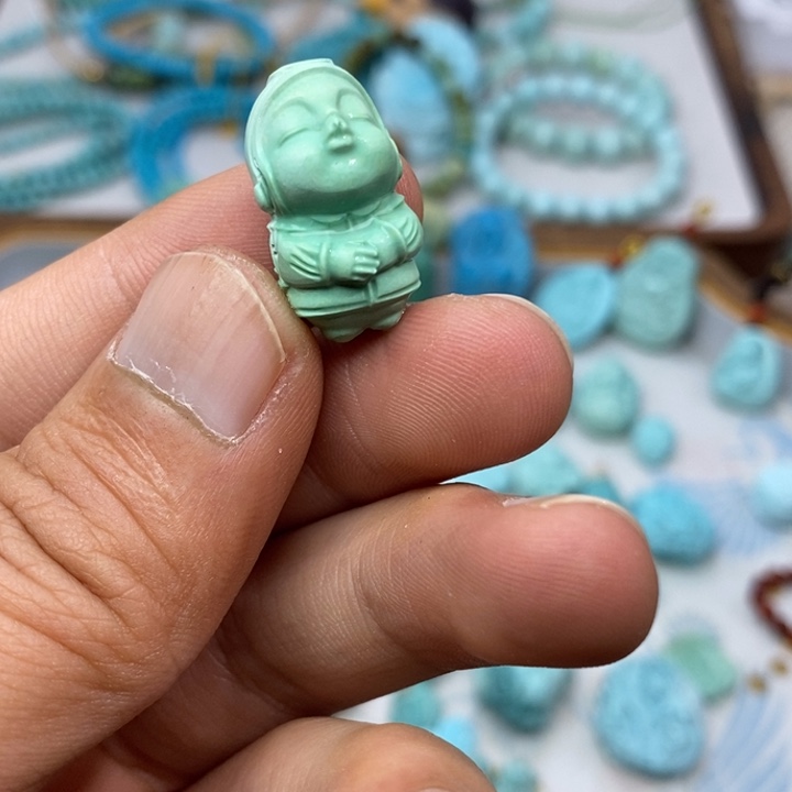 【闪购商品】未镶嵌绿松石60B*珠