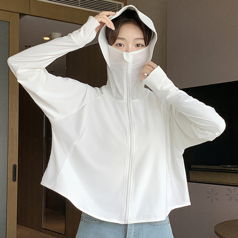 福盈防晒衣女夏季薄款防紫外线透气冰丝防晒服骑行裤女外穿女款