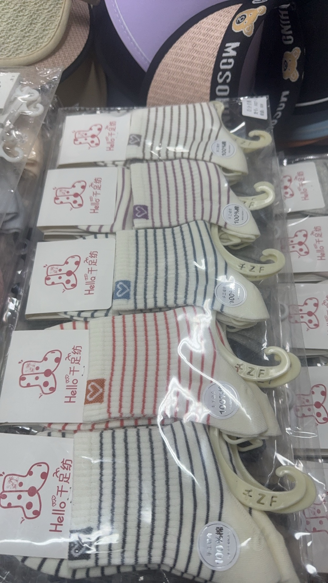 10双正常腰薄棉100%春秋女袜