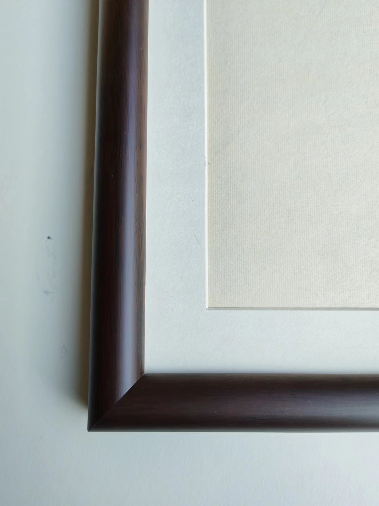 90*45大尺寸线条实木国画书法装裱配送镂空卡纸+作品卡纸