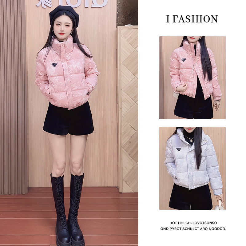 韩版减龄立领棉袄女2025冬季新款小香风软糯百搭加厚保暖棉服外套