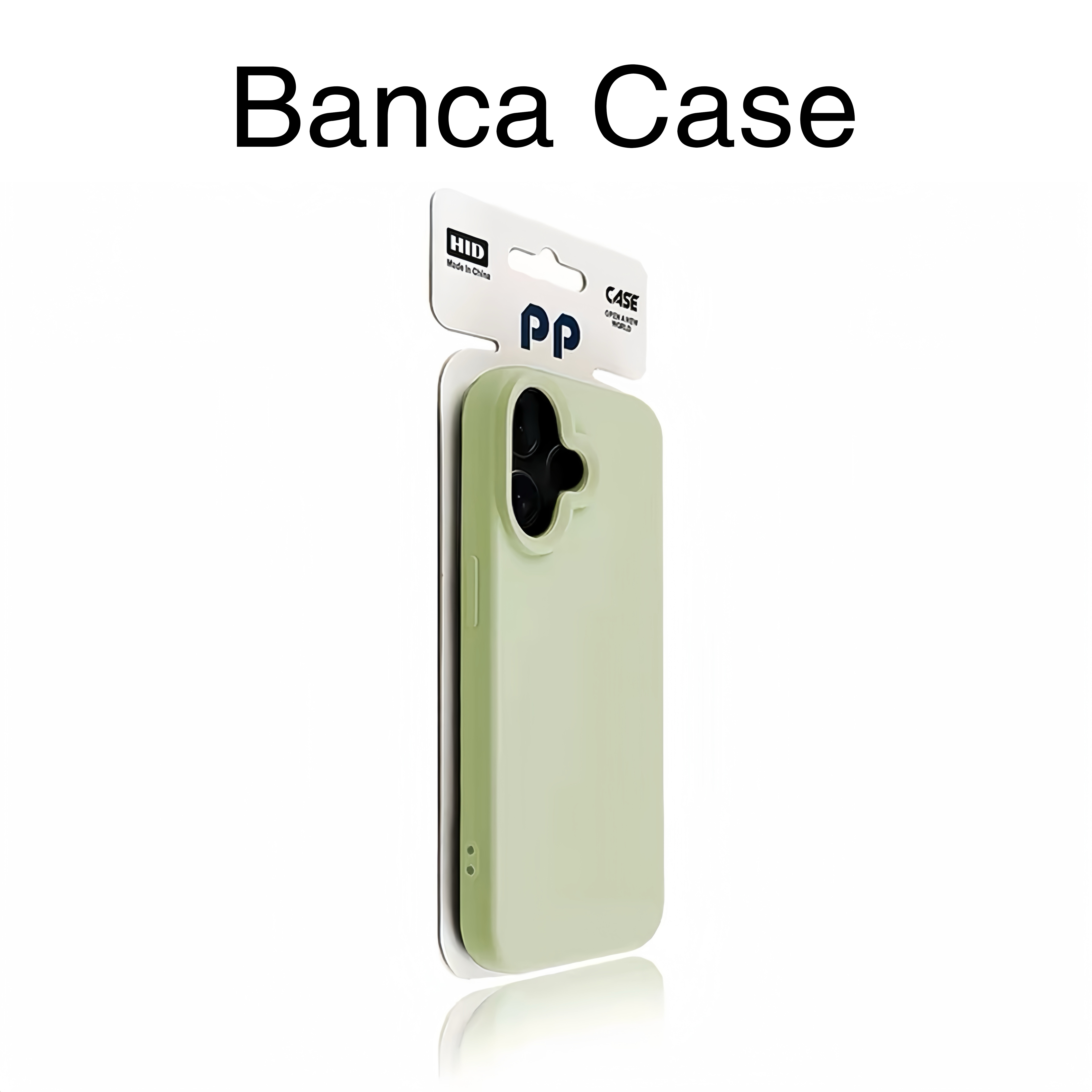 BANCA绿色肤感糯米壳适用苹果17/16promax手机壳iPhone15/14/13套