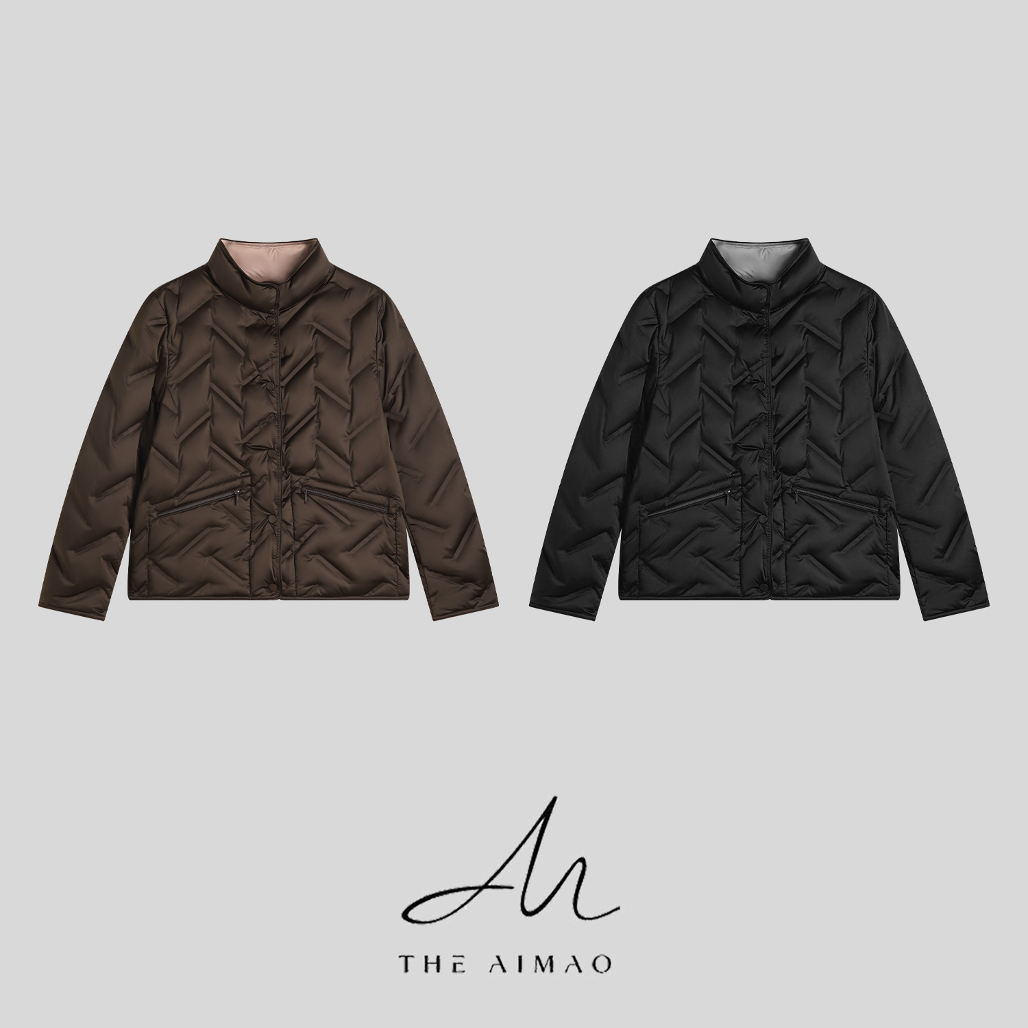 【THE AIMAO】“双面御寒”波兰进口科鲁达95%白鹅绒羽绒服XYX82908