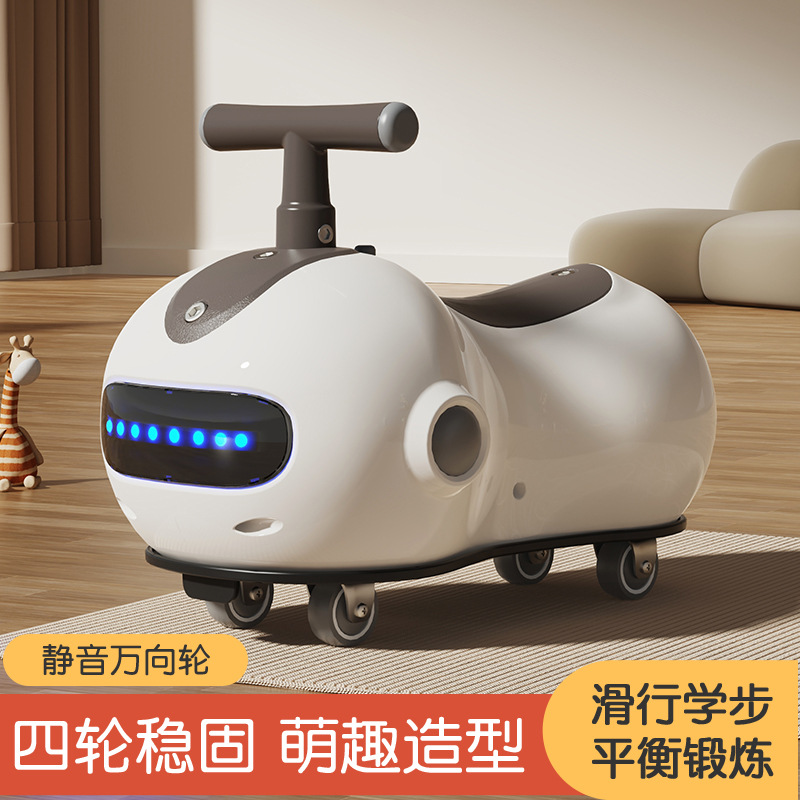 儿童花生车扭扭车1-3岁 周岁礼溜溜车网红滑行车静音轮玩具儿童车