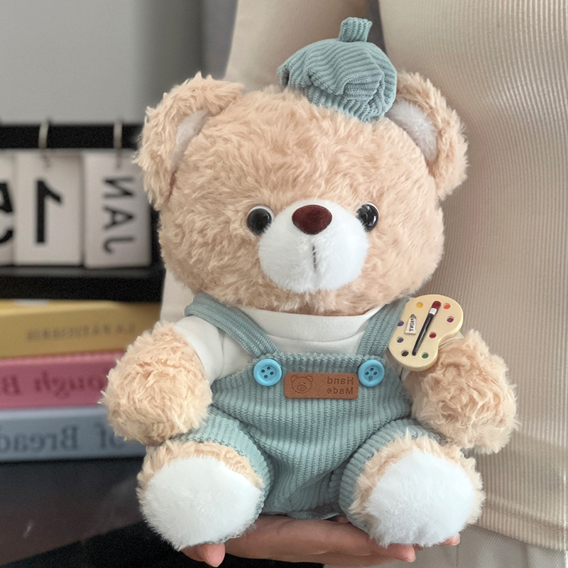 画家小熊公仔毛绒玩具兔子玩偶娃娃床上儿童睡觉抱送女孩生日礼物